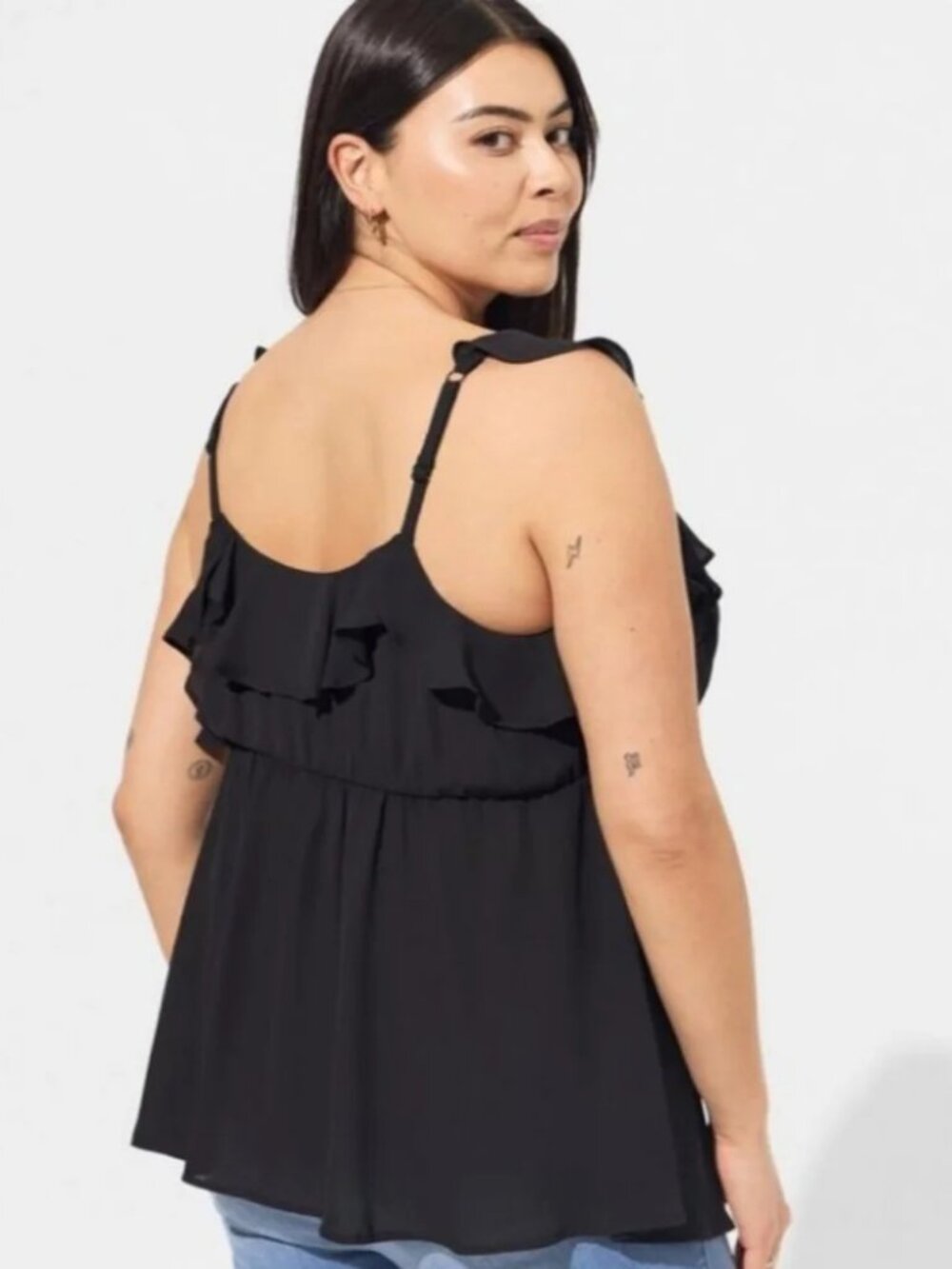 Torrid, Georgette Ruffle Tank - Picture 4 of 4